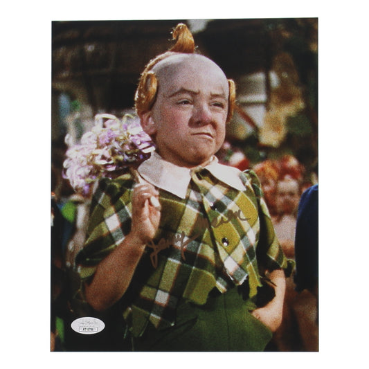 Jerry Maren Signed (JSA) "The Wizard of Oz" 8x10 Photo - Lollipop Kid