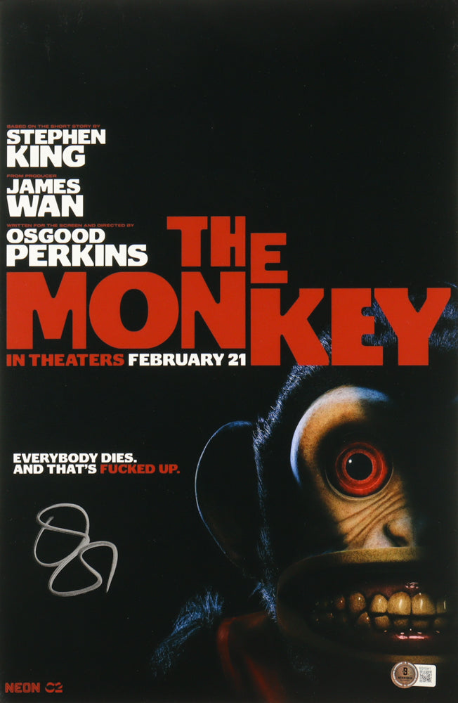 Osgood Perkins Signed "The Monkey " 11x17 Photo (Beckett) - Director