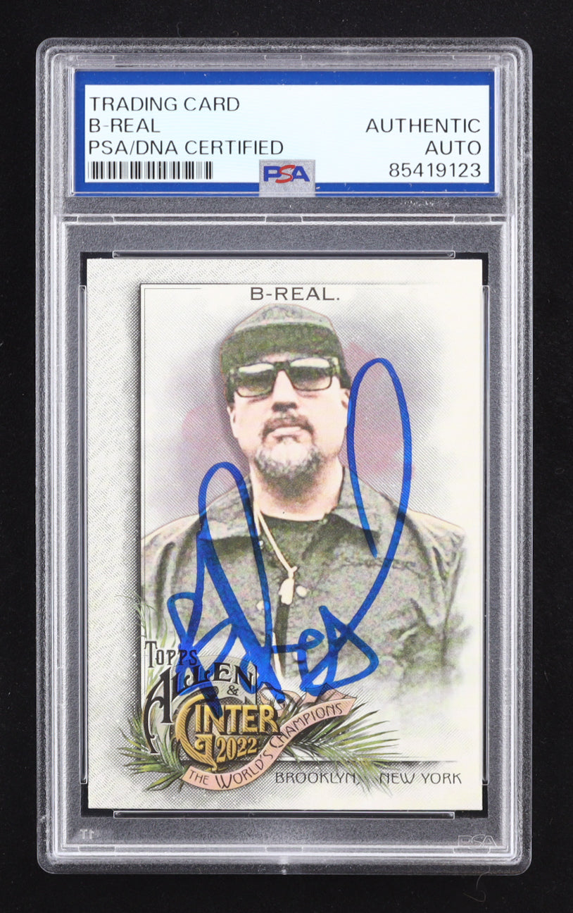 B-Real Signed 2022 Topps Allen and Ginter #242 (PSA Authentic) - Cypress Hill Rapper