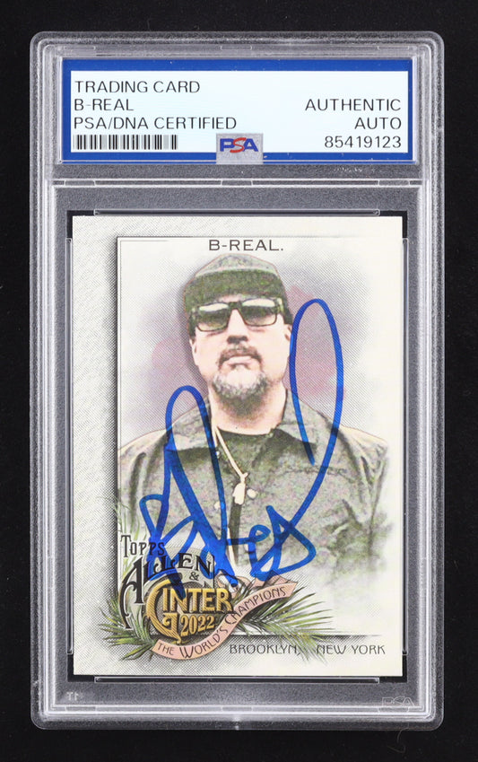 B-Real Signed 2022 Topps Allen and Ginter #242 (PSA Authentic) - Cypress Hill Rapper