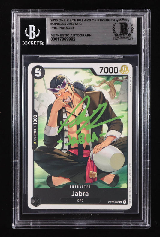 Phil Parsons Signed 2023 One Piece Pillars of Strength #OP03085 Jabra (BGS) Jabra