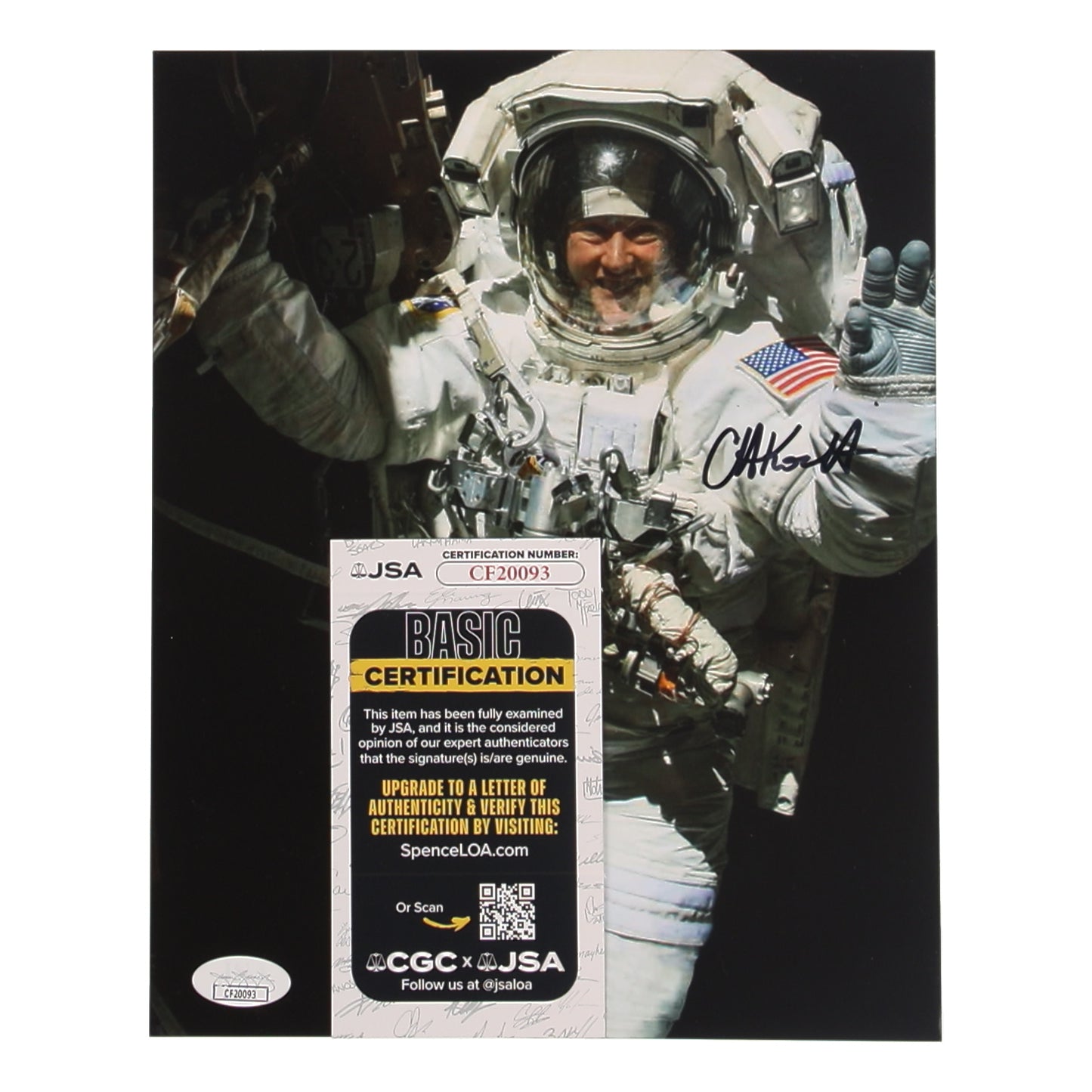 Christina Koch Signed 8x10 Photo (JSA) - NASA Astronaut