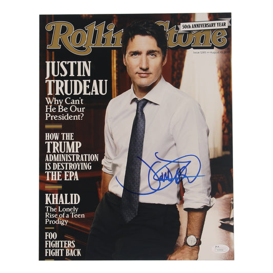 Justin Trudeau Signed (JSA) "Rolling Stone" 11x14 Photo - 23rd Prime Minister of Canada