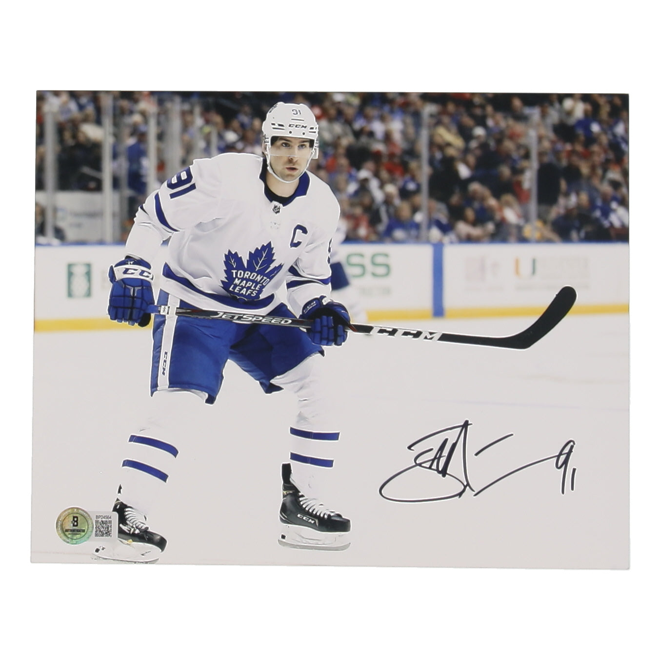 John Tavares Signed Maple Leafs 8x10 Photo (Beckett)