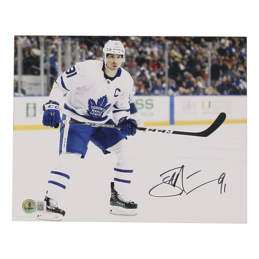 John Tavares Signed Maple Leafs 8x10 Photo (Beckett)