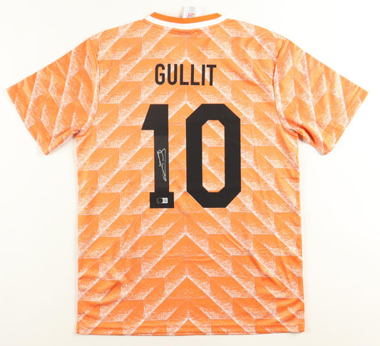 Ruud Gullit Signed (Beckett) Netherlands Adidas Authentic Jersey