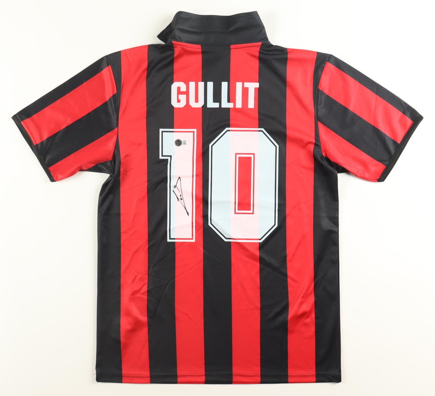 Ruud Gullit Signed AC Milan Adidas Authentic Jersey (Beckett)