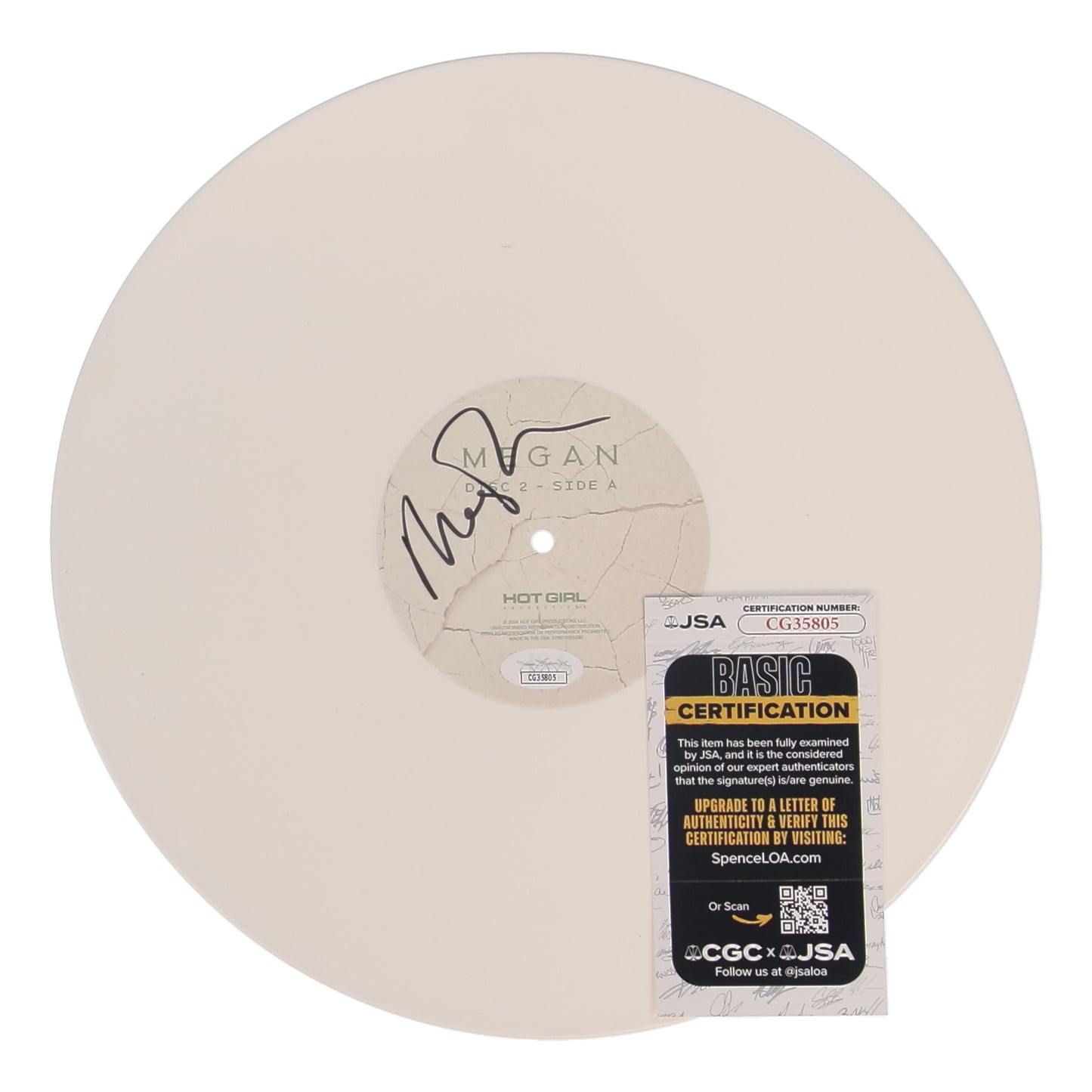Megan Thee Stallion Signed "Megan" 12" Vinyl Record (JSA)