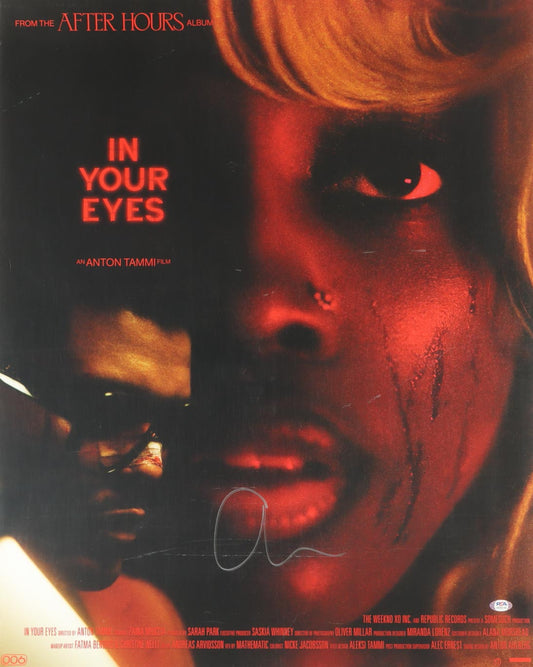 The Weeknd Signed "In Your Eyes" 24x30 Poster (PSA)