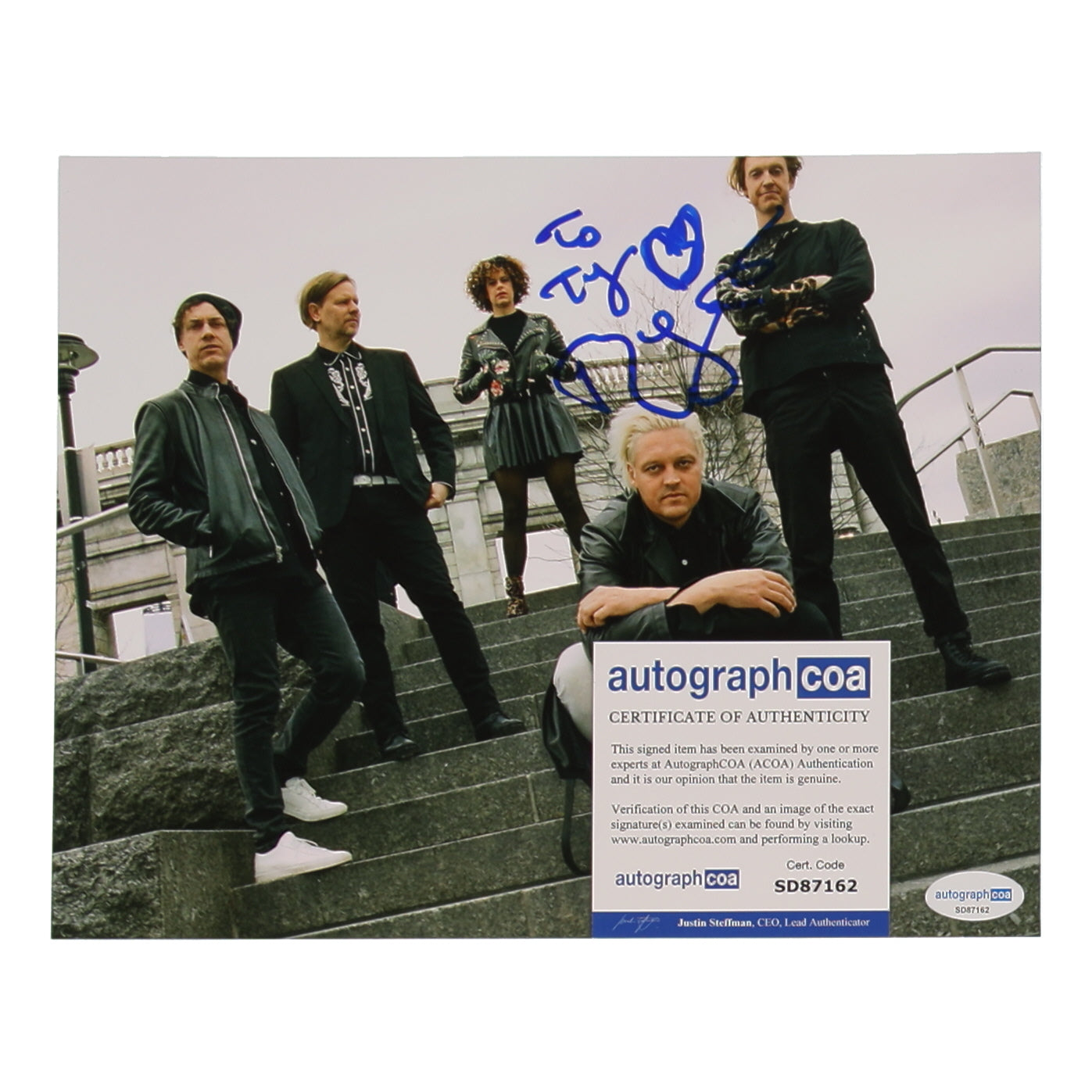 Regine Chassagne Signed (ACOA) Arcade Fire 8x10 Photo - Singer and Instrumentalist