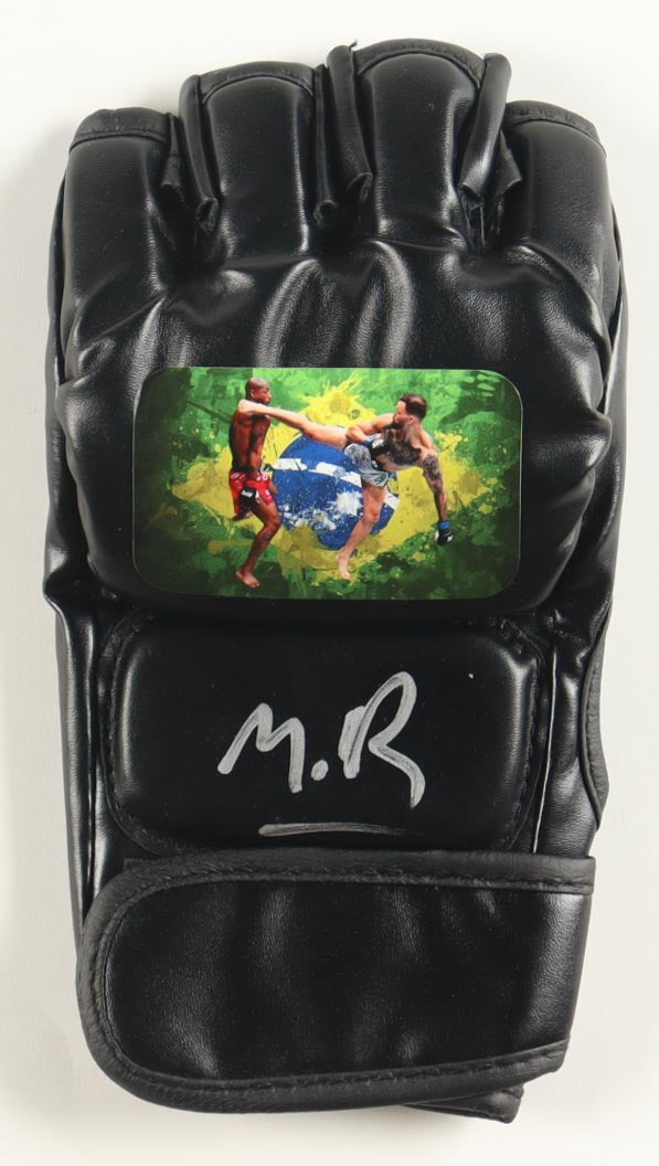 Maurício Ruffy Signed Custom Glove (Beckett) - Beckett Witnessed