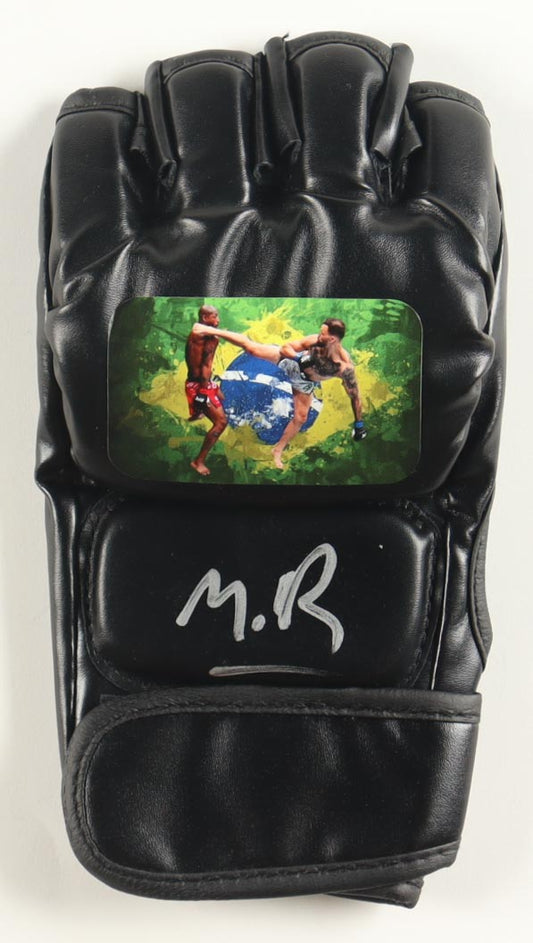Maurício Ruffy Signed Custom Glove (Beckett) - Beckett Witnessed