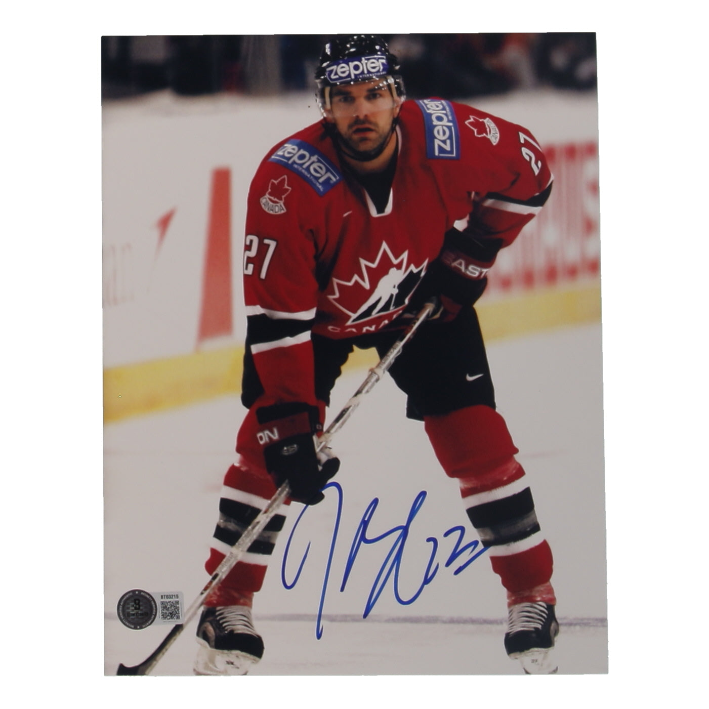 Dan Boyle Signed Team Canada 8x10 Photo (Beckett)