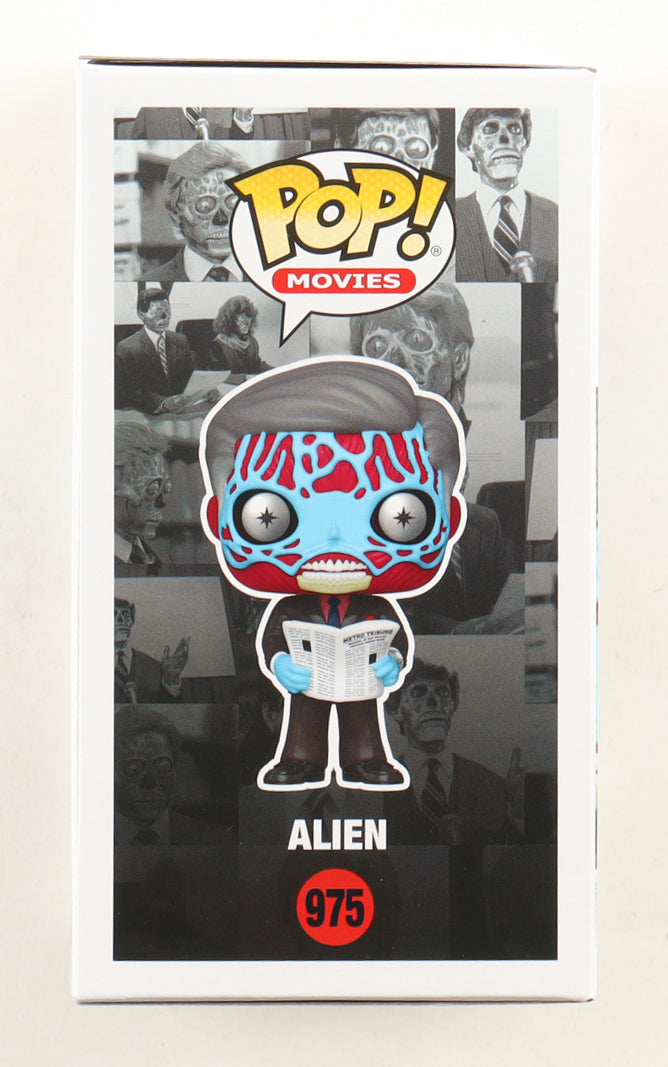 Alan Howarth Signed (ACOA) "They Live" #975 Alien Funko Pop! Vinyl Figure Inscribed "Composer" & "All Out Of Bubble Gum" with Hand-Drawn Sketch - Music Composer