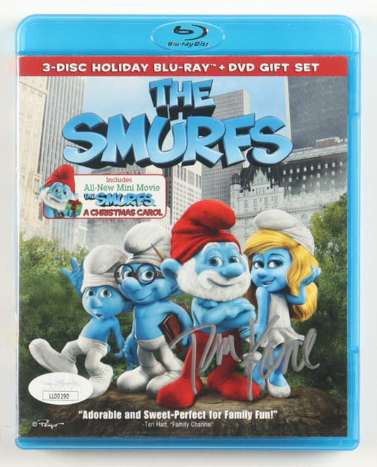 Tom Kane Signed (JSA) "The Smurfs" Blu-Ray Cover Insert - Narrator Smurf