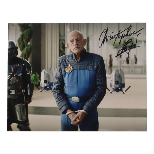 Christopher Lloyd Signed (ACOA) "The Mandalorian" 11x14 Photo