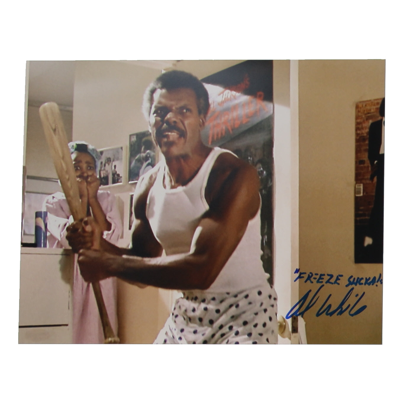 Al White Signed (ACOA) "Back to the Future II" 11x14 Photo Inscribed "Freeze Sucka!"