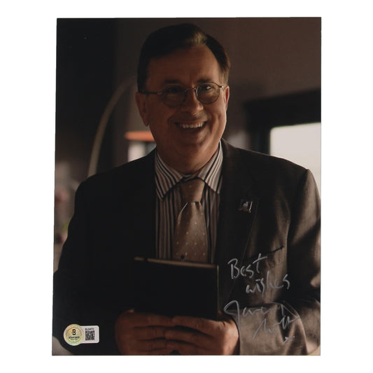 Jeremy Swift Signed (Beckett) "Ted Lasso" 8x10 Photo Inscribed "Best Wishes" - Leslie Higgins
