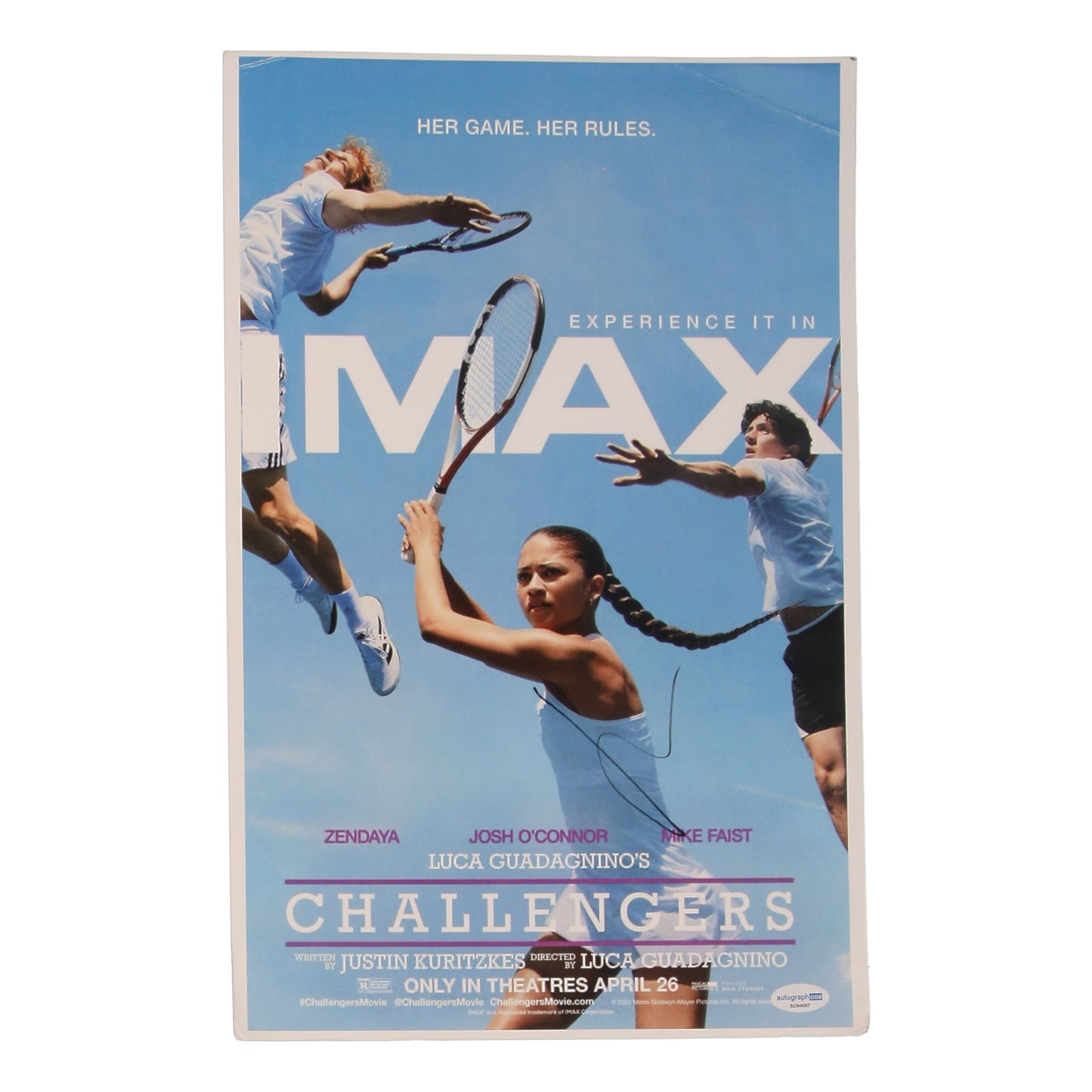 Josh O'Connor Signed "Challengers" 11x17 Photo (ACOA)