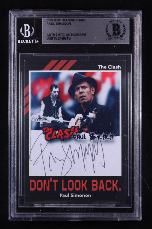 Paul Simonon Signed Custom Trading Card (BGS) - The Clash