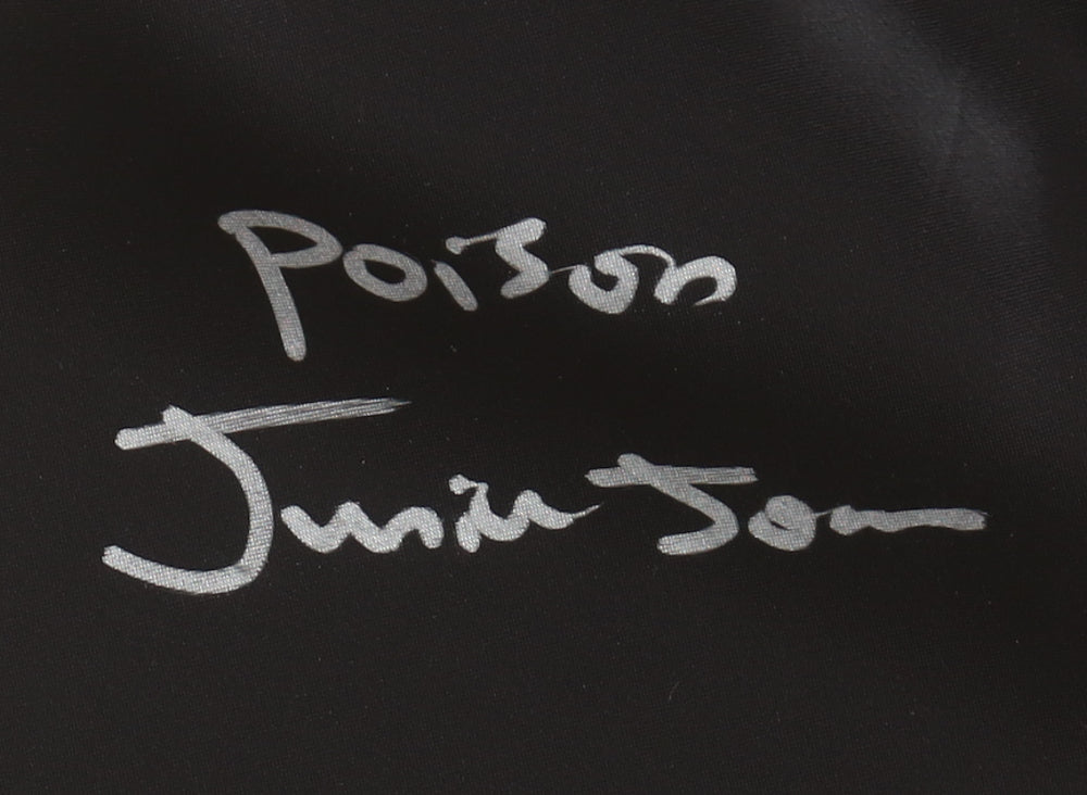 Junior Jones Signed (Beckett) Everlast Boxing Trunks Inscribed "Poison"