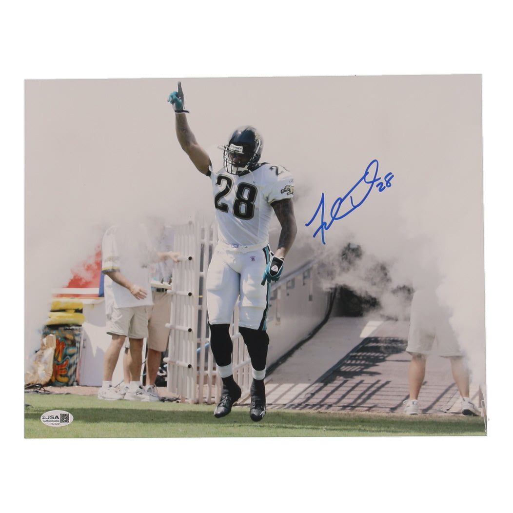 Fred Taylor Signed Jaguars 11x14 Photo (JSA) - Jacksonville Jaguars