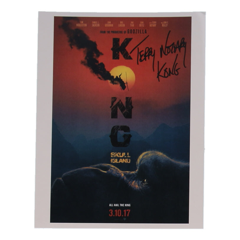 Terry Notary Signed (JSA) "Kong: Skull Island" 8.5x11 Poster Inscribed "Kong"