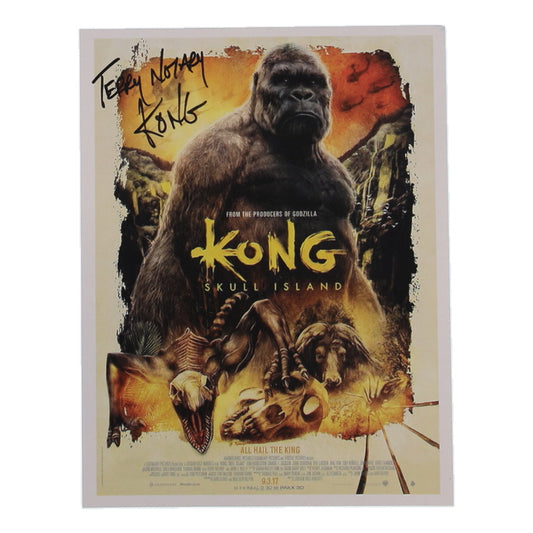 Terry Notary Signed (JSA) "Kong: Skull Island" 8.5x11 Poster Inscribed "Kong"
