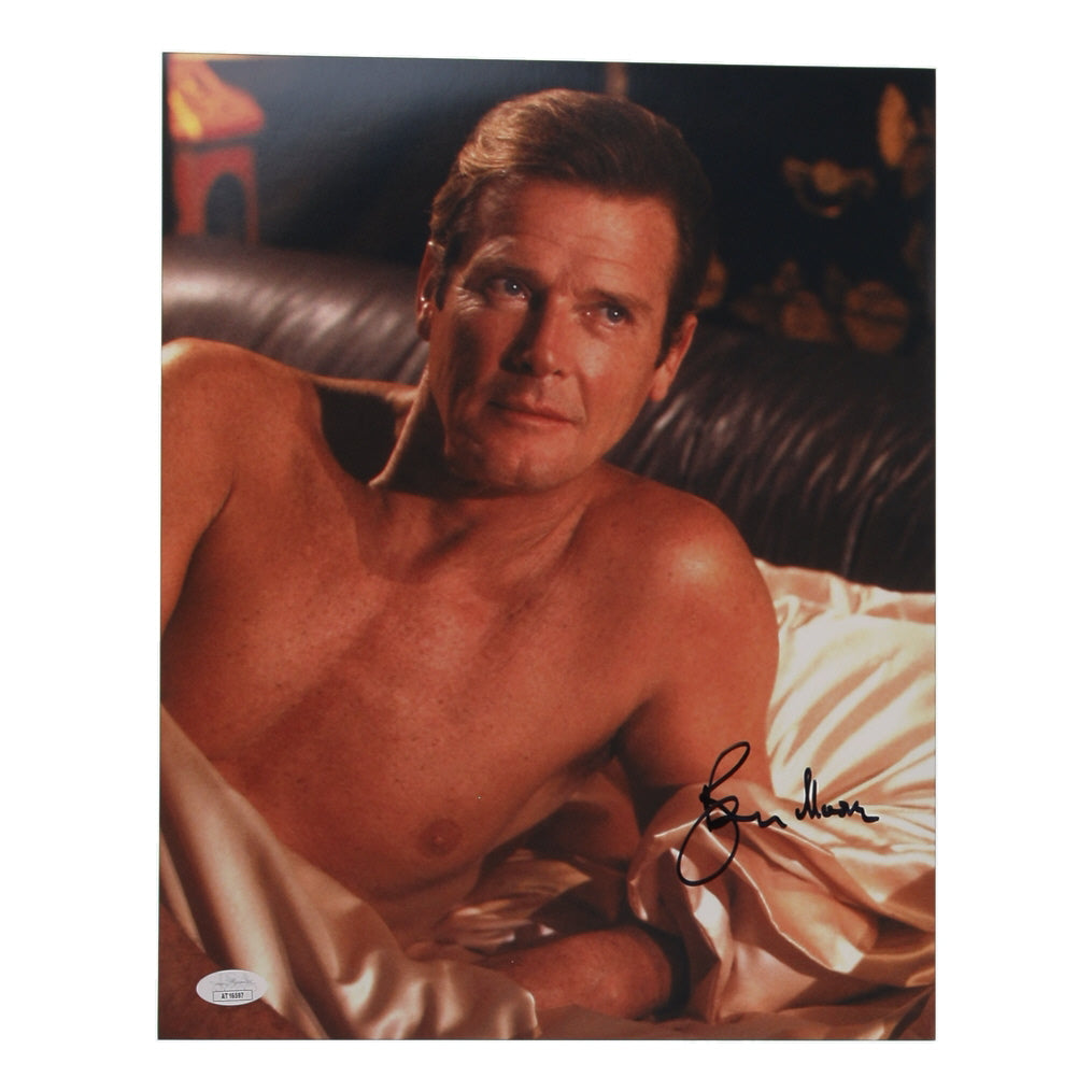 Roger Moore Signed (JSA) "A View to a Kill" 11x14 Photo - James Bond "007"
