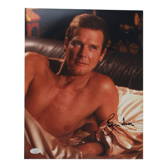 Roger Moore Signed (JSA) "A View to a Kill" 11x14 Photo - James Bond "007"