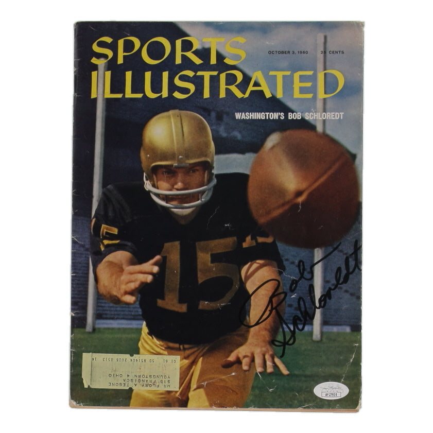 Bob Schloredt Signed 1960 Sports Illustrated Magazine (JSA)