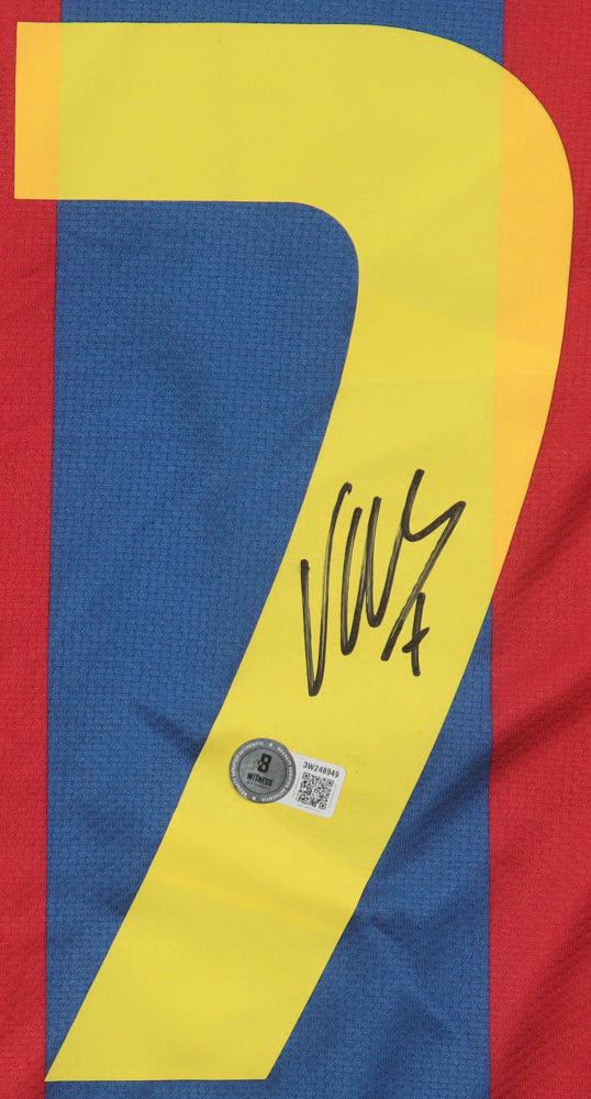 David Villa Signed (Beckett) FC Barcelona Nike Authentic Jersey - Beckett Witnessed