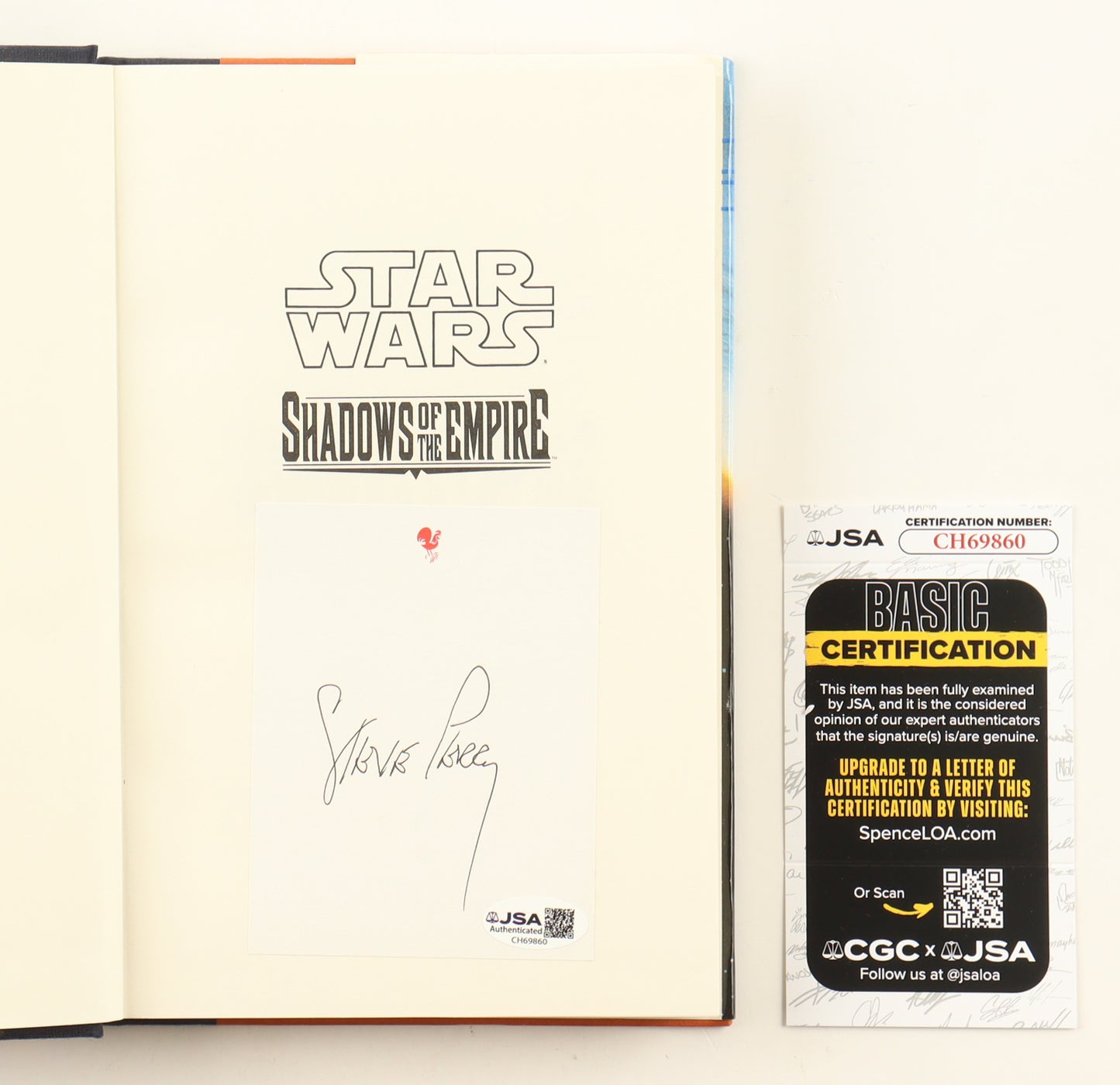 Steve Perry Signed (JSA) "Shadows of the Empire" Hardcover Book - Author of Star Wars Novels