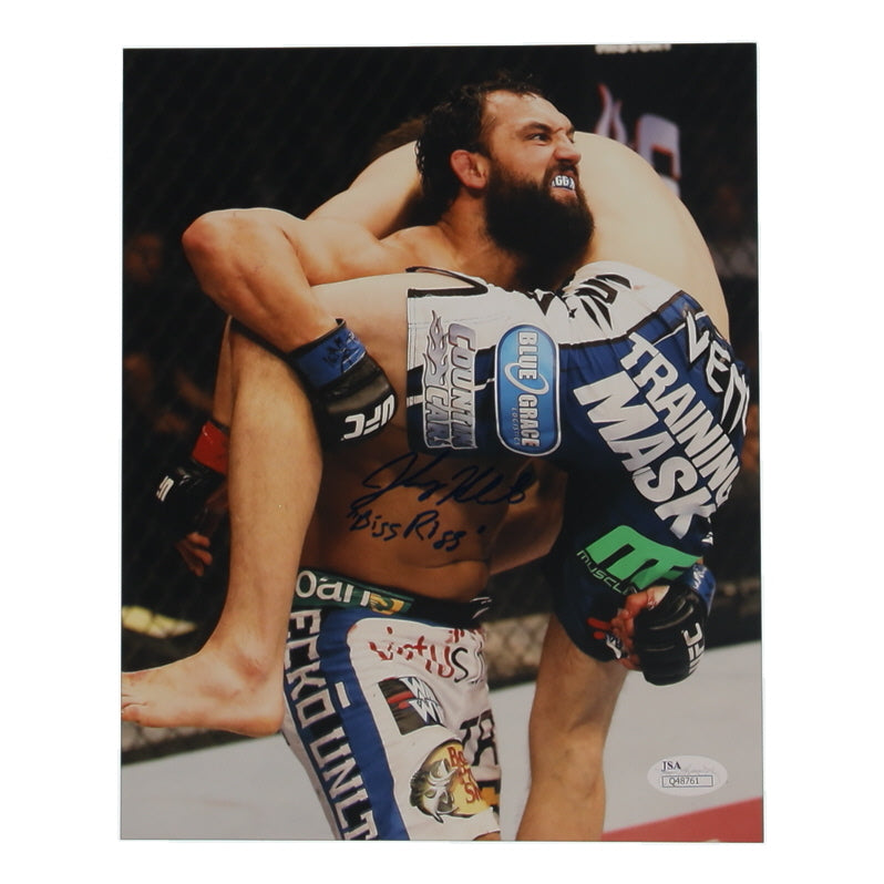 Johny Hendricks Signed (JSA) UFC 8x10 Photo Inscribed "Bigg Rigg"