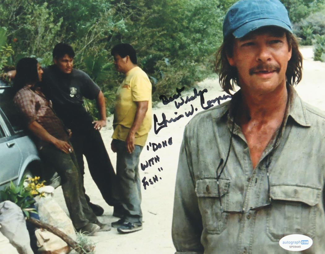 Chris Cooper Signed (ACOA) "Adaptation." 8x10 Photo Inscribed "Best Wishes" & "'Done With Fish'" - John Laroche