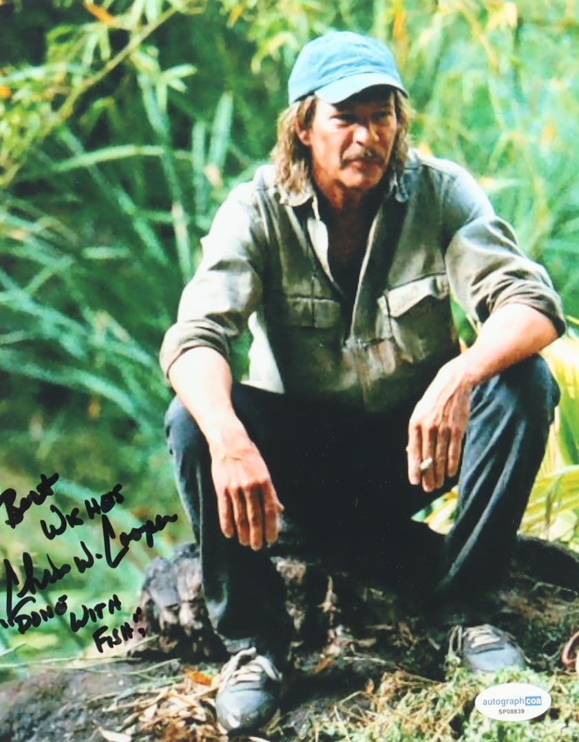 Chris Cooper Signed (ACOA) "Adaptation." 8x10 Photo Inscribed "Best Wishes" & "'Done With Fish'" - John Laroche