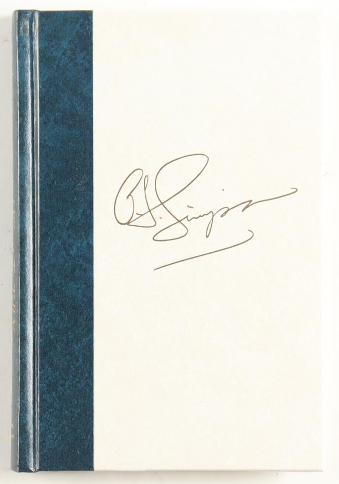 OJ Simpson Signed LE "I Want to Tell You" Hardback Book (Little, Brown and Company Publishing) Limited Edtion #/ 3000