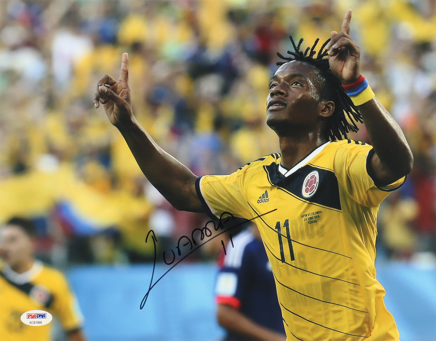 Juan Cuadrado Signed Team Colombia 11x14 Photo (PSA)