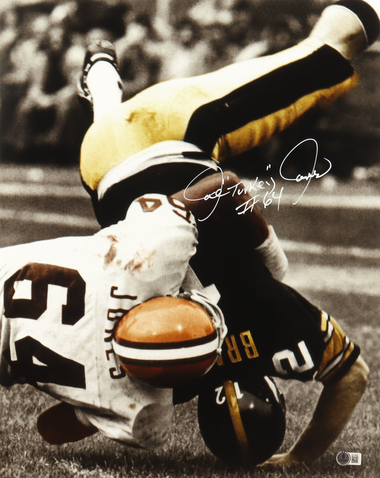 Joe "Turkey" Jones Signed Browns 16x20 Photo (Beckett)