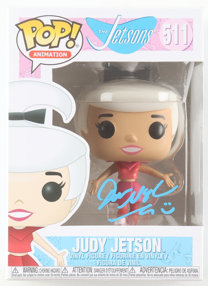 Danica McKellar Signed (Beckett) "The Jetsons" #511 Judy Jetson Funko Pop! Vinyl Figure - Voice of Judy Jetson in The Jetsons & WWE: Robo-WrestleMania! | Beckett Witnessed