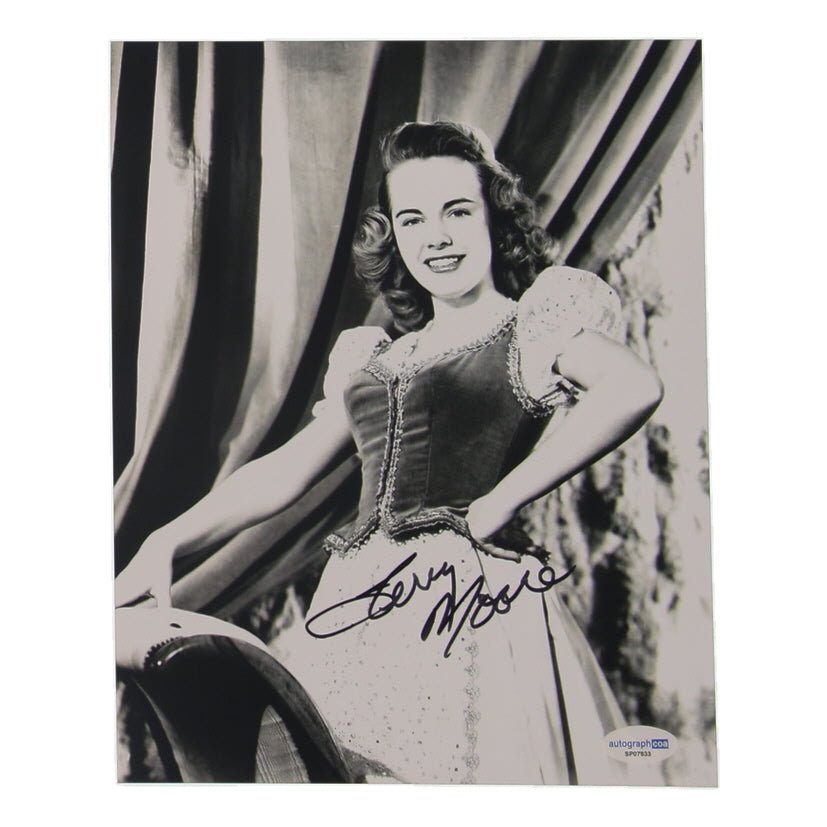 Terry Moore Signed 8x10 Photo (ACOA)