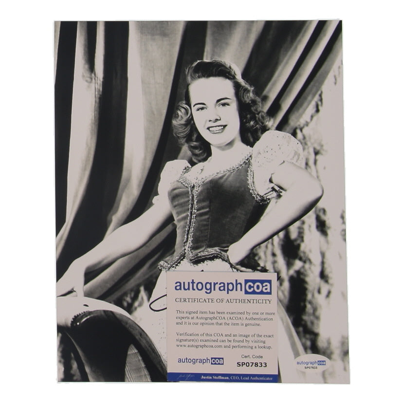 Terry Moore Signed 8x10 Photo (ACOA)