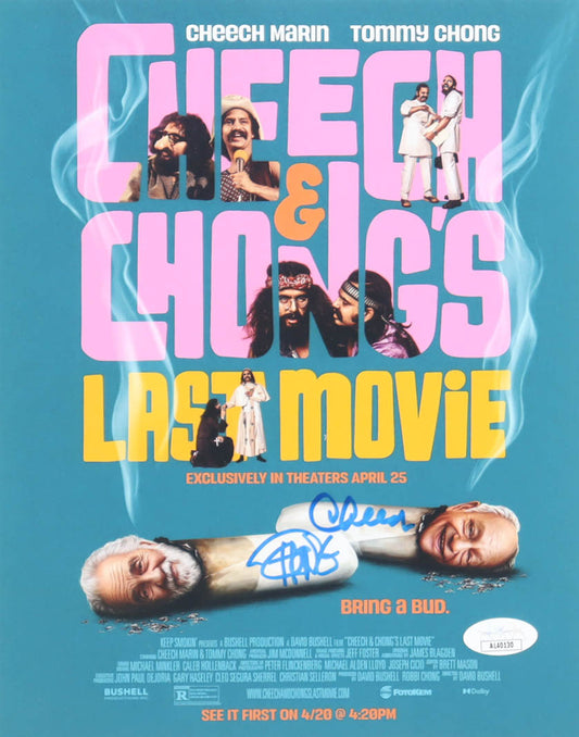 Cheech Marin & Tommy Chong Signed (JSA) "Cheech & Chong's Last Movie" 8x10 Photo - Cheech & Chong