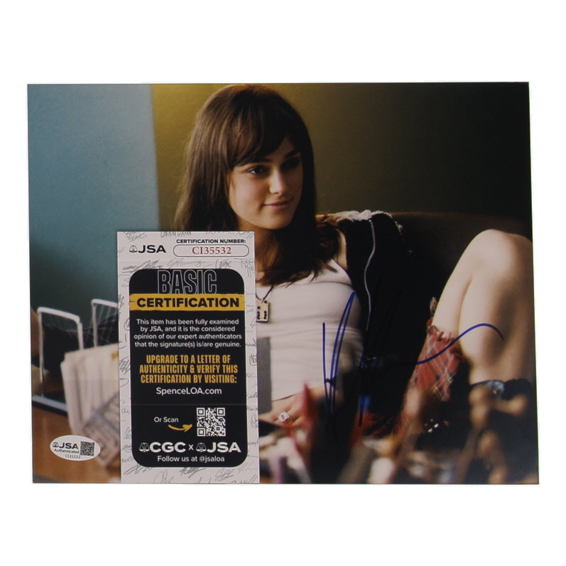 Keira Knightley Signed "Domino" 8x10 Photo (JSA) - Domino Harvey