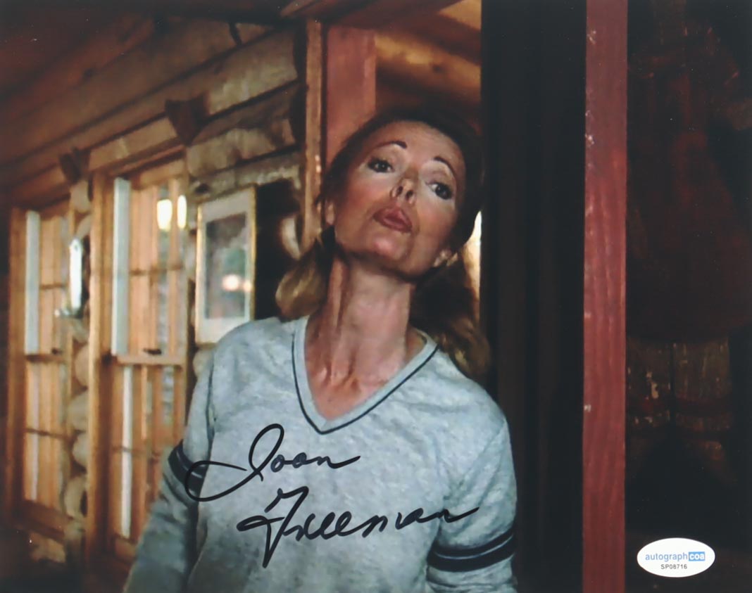 Joan Freeman Signed (ACOA) "Friday the 13th: The Final Chapter" 8x10 Photo - Mrs. Jarvis
