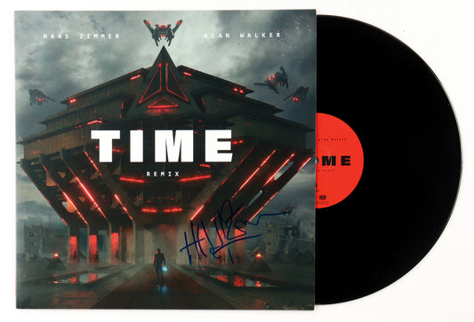 Hans Zimmer Signed "Time Remix" Vinyl Record Album (JSA) - Composer
