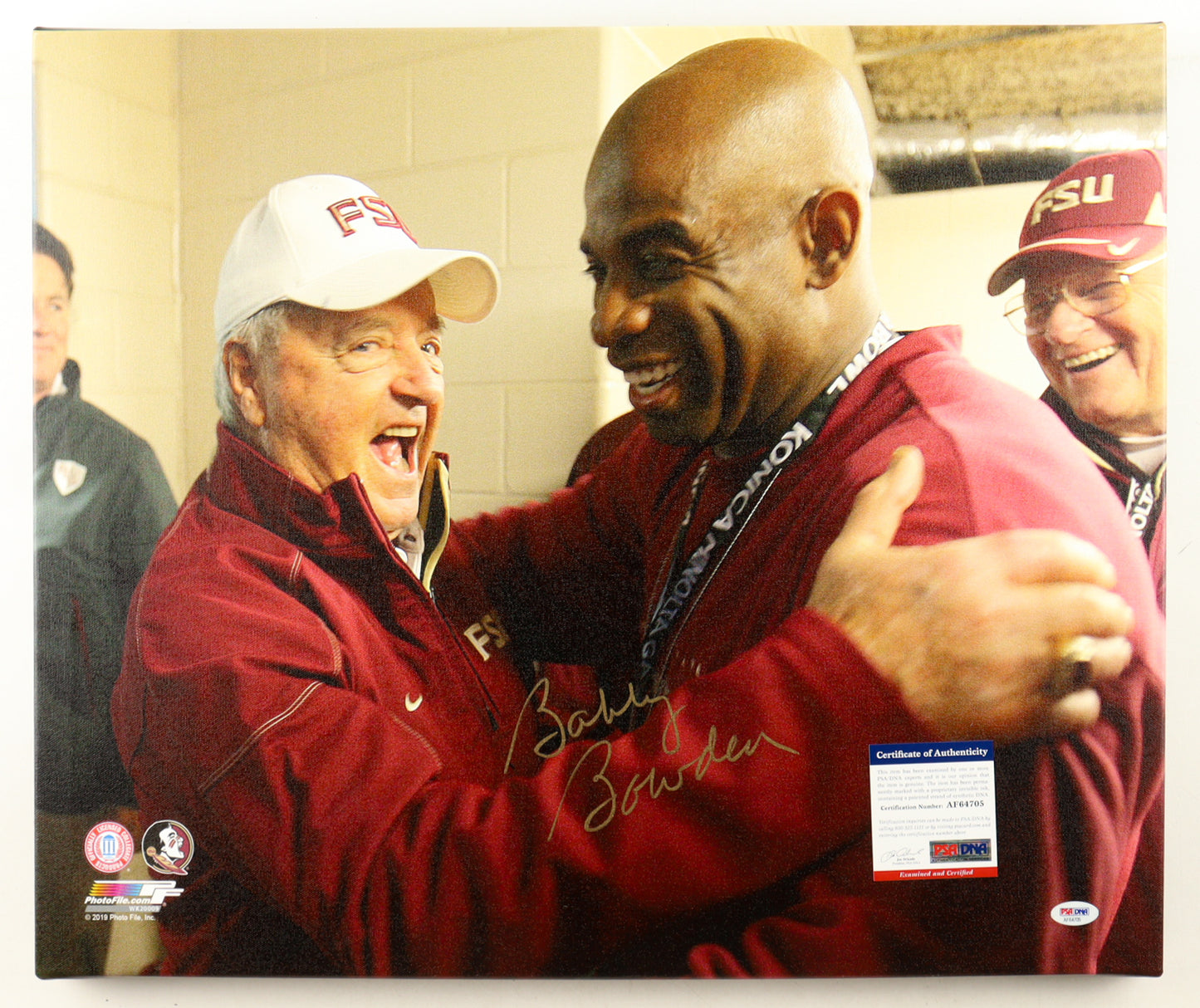Bobby Bowden Signed (PSA) Florida State Seminoles 20x24 Canvas Print