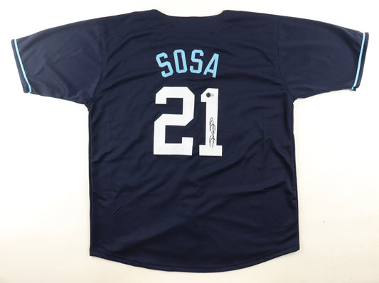 Sammy Sosa Signed Jersey (Beckett) - Chicago Cubs