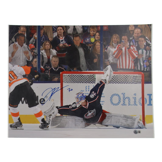 Daniil Tarasov Signed Blue Jackets 16x20 Photo (Beckett)