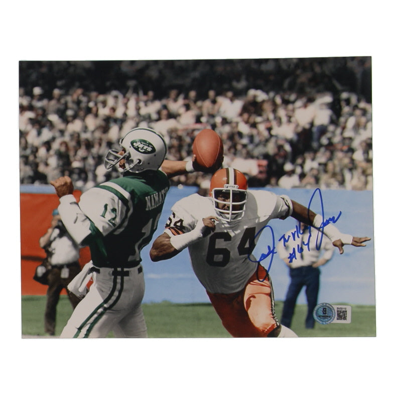 Joe "Turkey" Jones Signed Browns 8x10 Photo (Beckett)